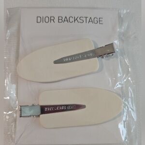 Dior Backstage White Hair Clips - New